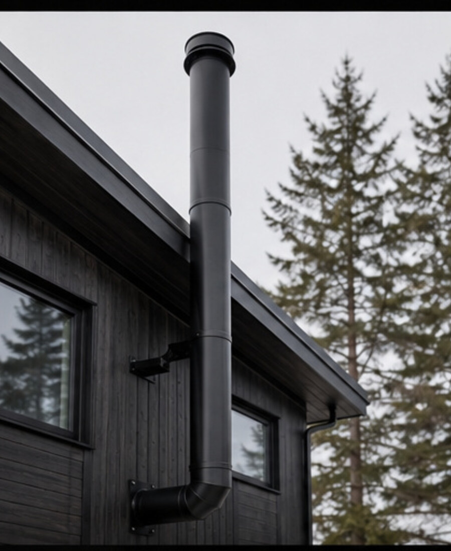 Core insulated chimney system