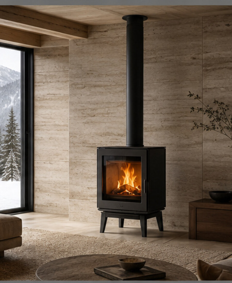 Column 500 tall wood stove