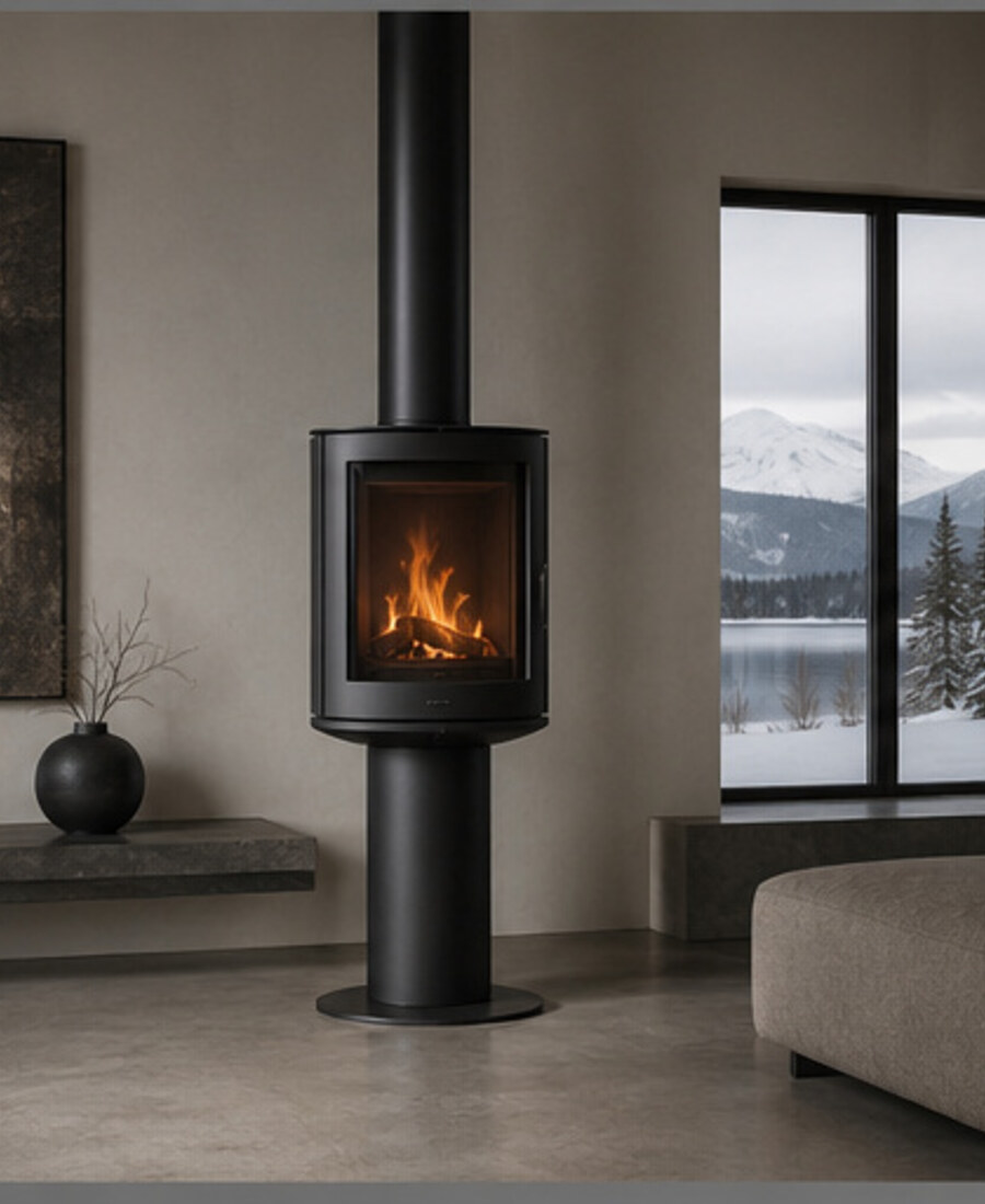 Studio 400 small-space wood stove